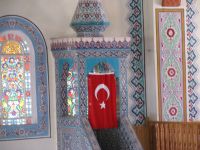 Turkiškos mečetės viduje